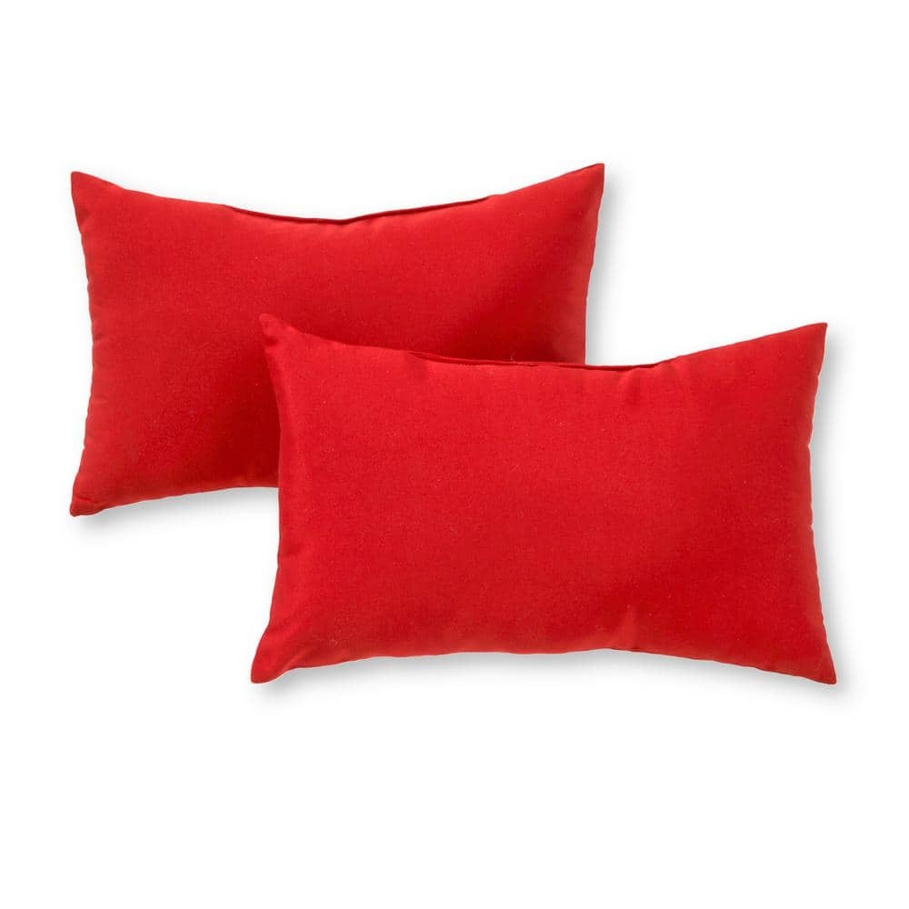 Lumbar Pillow Set of Two Salsa Tone Outdoor Cushion