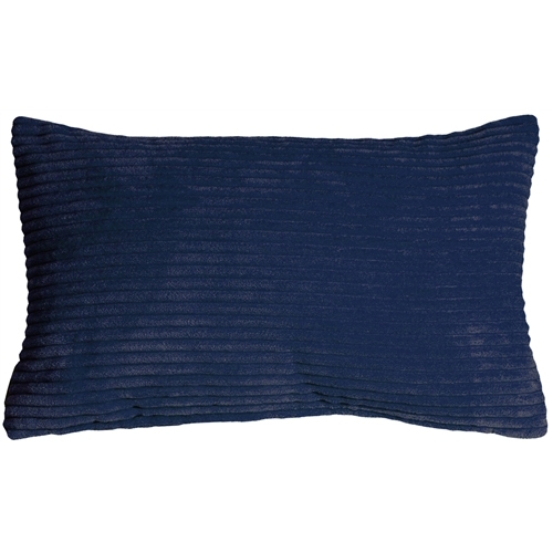Lumbar Pillow Wide Wale Texture Corduroy Dark Indigo