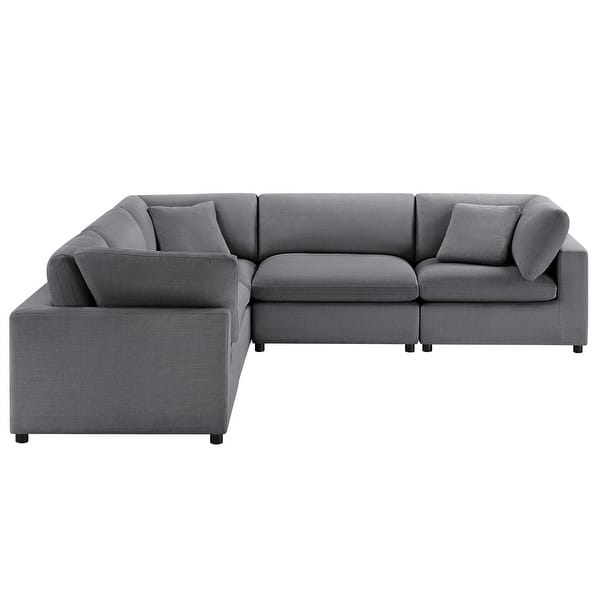 Modular Sectional Slate Gray Modular Components Track Arms