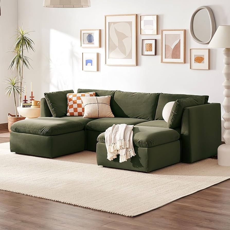 Olive Green Sectional