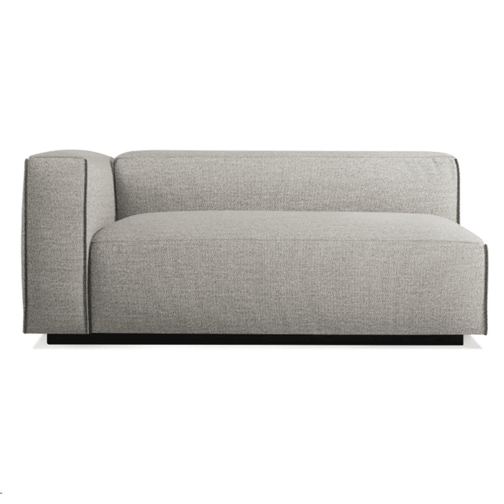 Modular Sofa Matte Black Base Left Arm Modular Sofa Unit