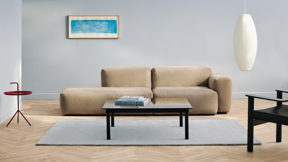 Modular Sofa One Arm Low Profile Scandinavian Sofa Section