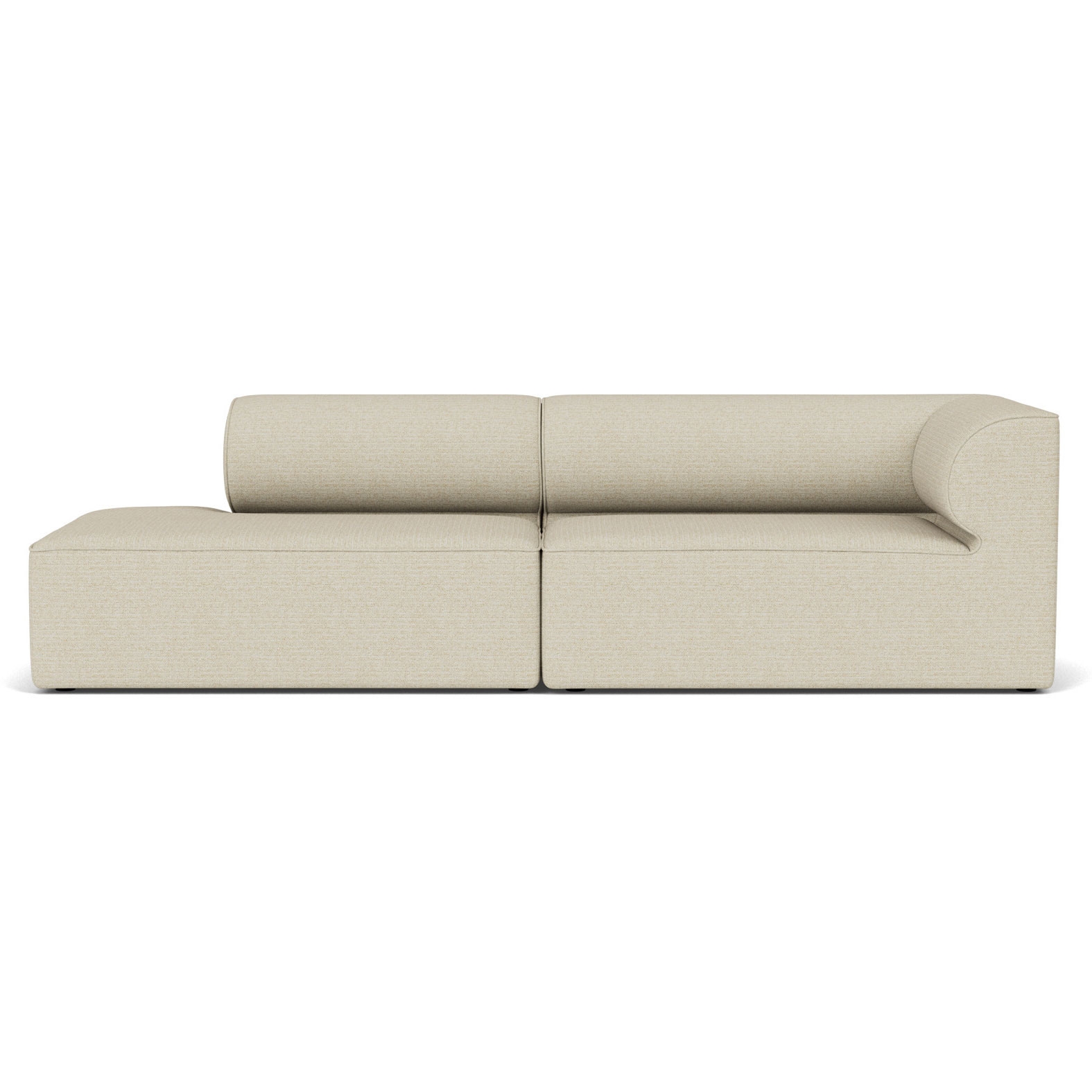 Modular Sofa Rounded Backrest Architectural Eave Sofa Piece
