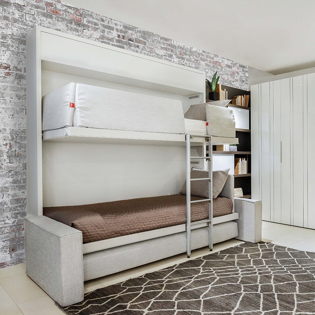 Murphy Bunk Bed utilizes Dual Bunk System Dual Wall Bed