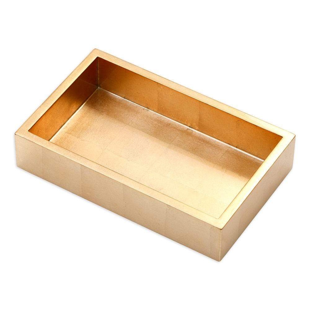 Napkin Holder Gold Leaf Texture Lacquer Glam Accessory