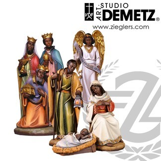 Nativity Figurine Set: Art Studio Demetz Inclusive Nativity