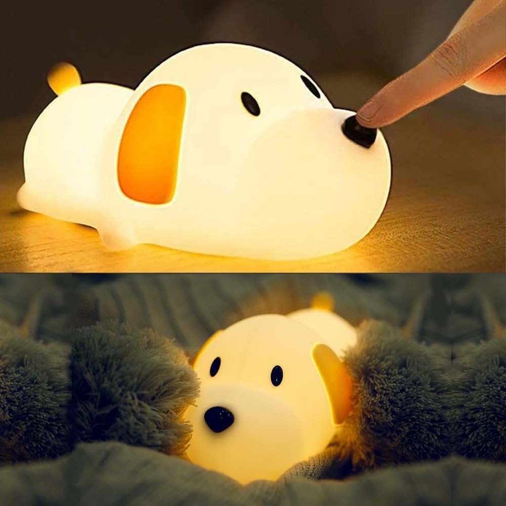 Night Light: Portable Touch Control Kawaii Puppy Night Light