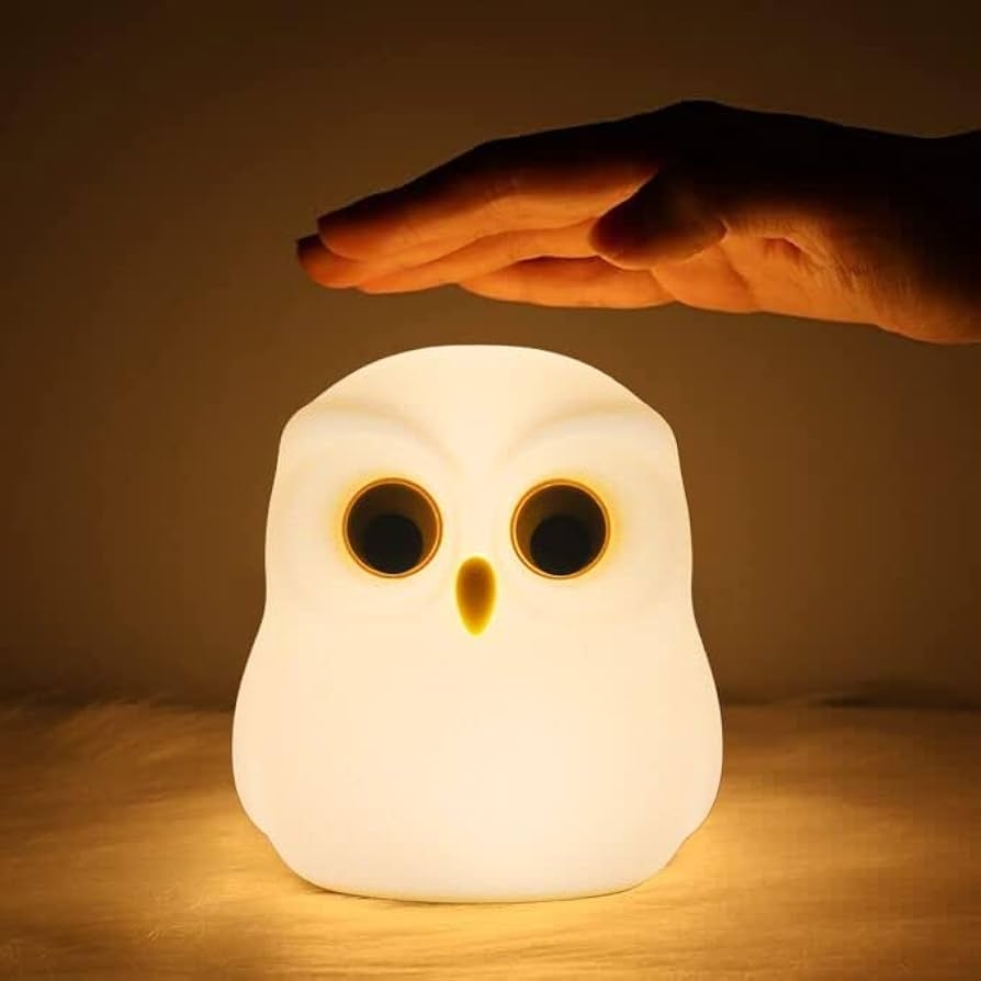 Night Light Soft Silicone Owl Design Touch Sensitive Light