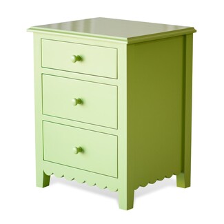 Nightstand Apple Green Scalloped Apron Traditional