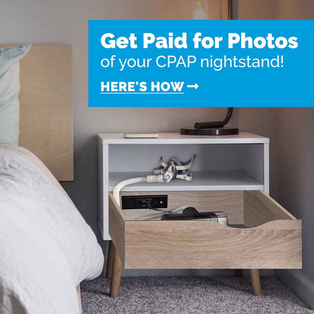Nightstand with In-Drawer Charging for Dual Tone Wood