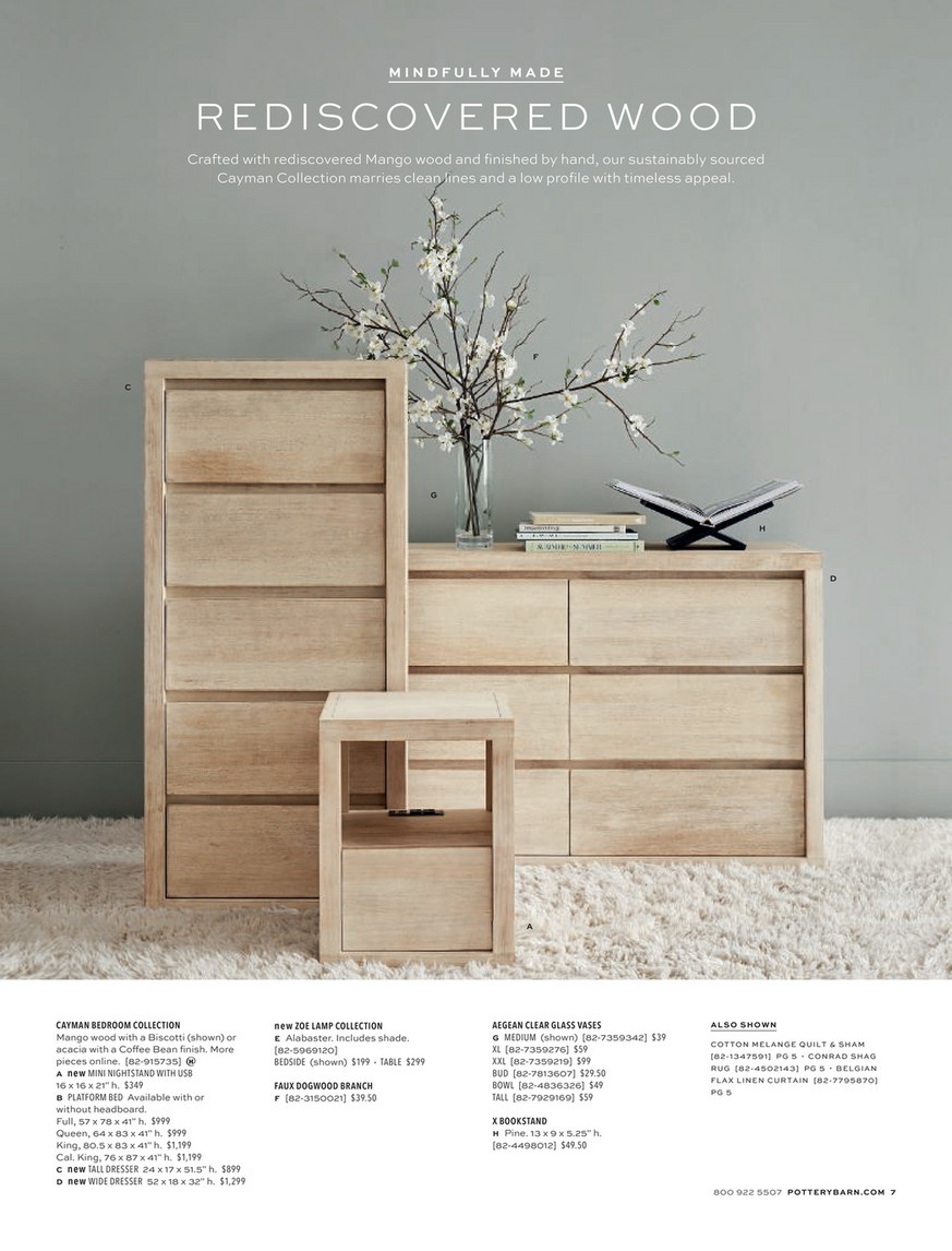 Nightstand with Integrated USB Charging in Mango Wood Finish