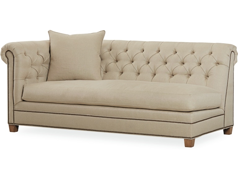 One Arm Sofa Diamond Tufting Tufted Living Room Seating