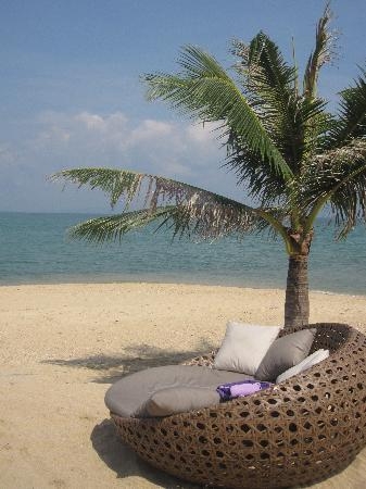 Outdoor Daybed Circular Open Weave Lattice Seating