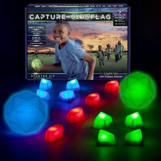 Outdoor Game Set: Multi Color LEDs and Faceted Geometric Design