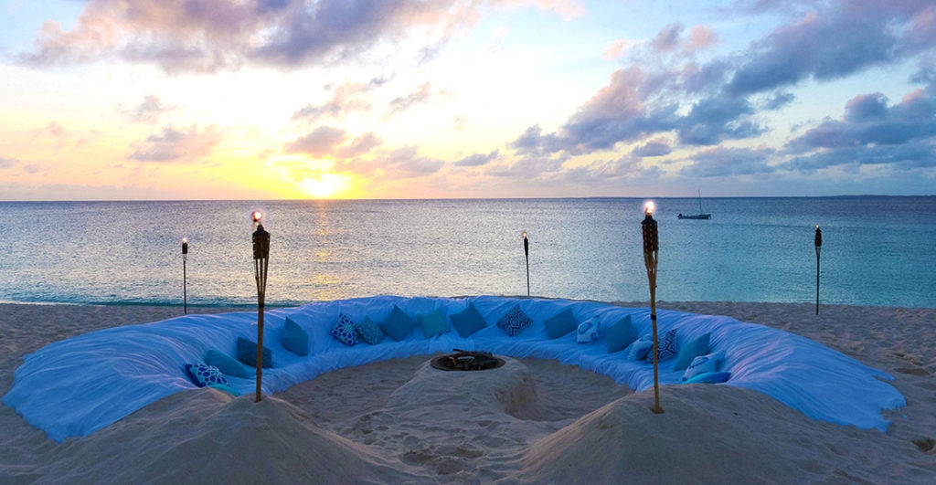 Outdoor Lounge Sand Sculpted Base Blue Beach Sofa