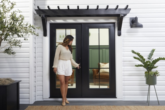 Patio Doors Pergola Accent Divided Lite French Doors