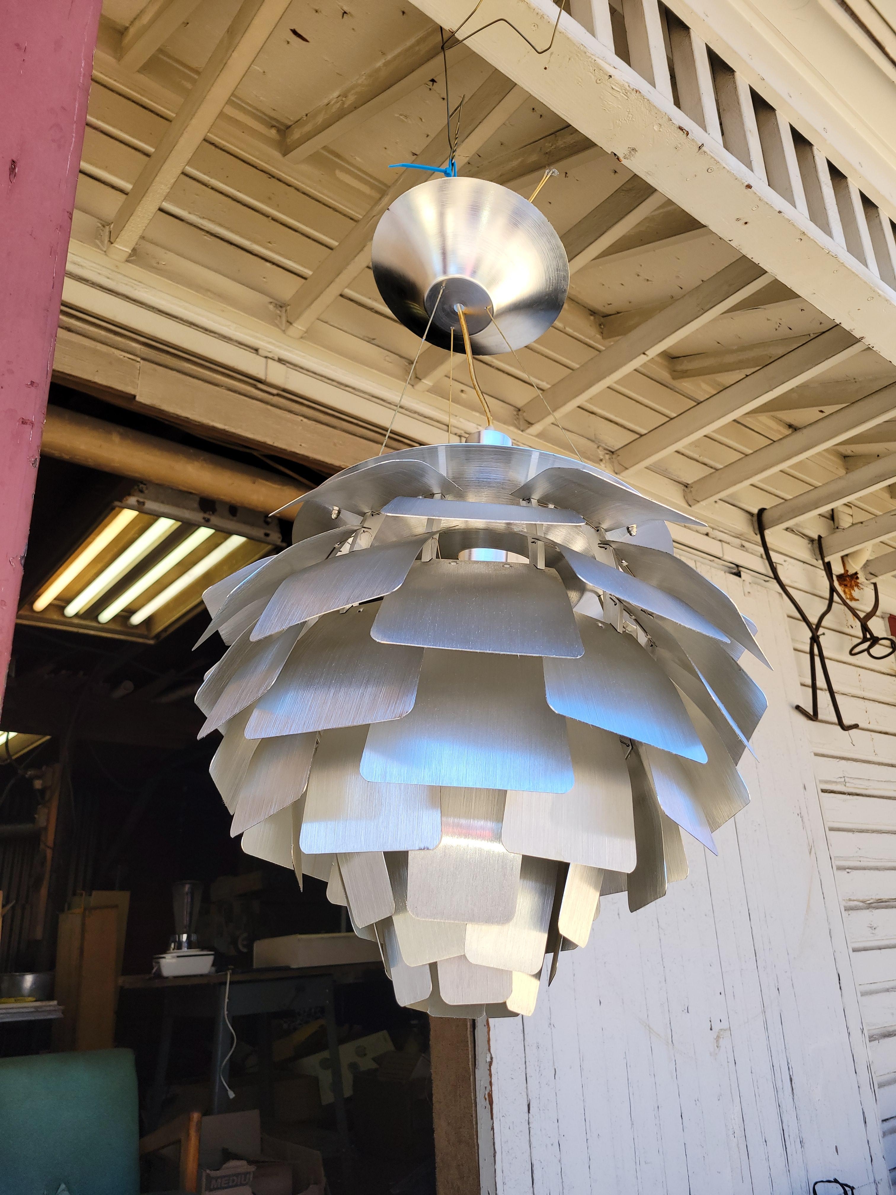 Pendant Light: Brushed Aluminum and Industrial Style Lamp