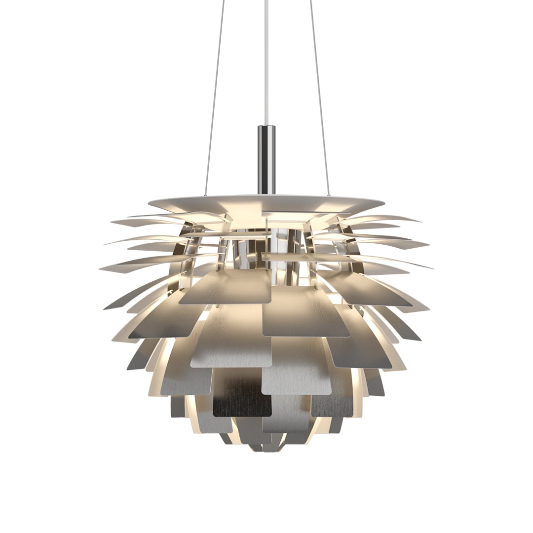 Pendant Light: Brushed Metal Finish and Designer Tier