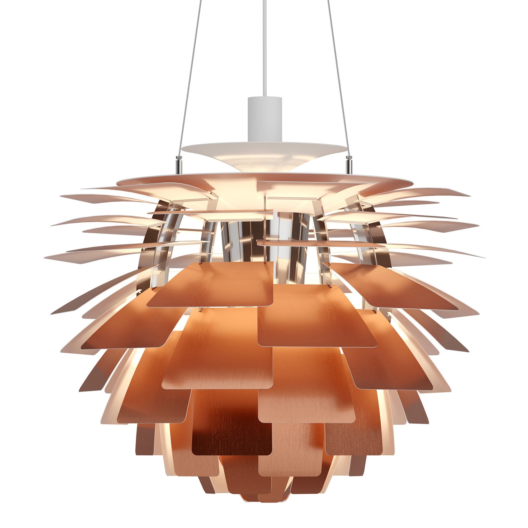 Pendant Light: Layered Leaf Design for Sculptural Style