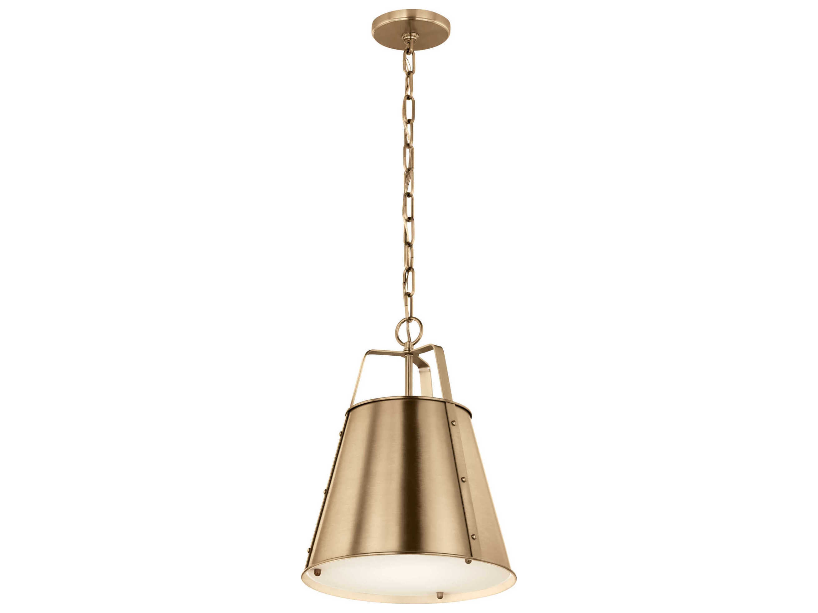 Pendant Light Rivet Details Industrial Tapered Cone Pendant