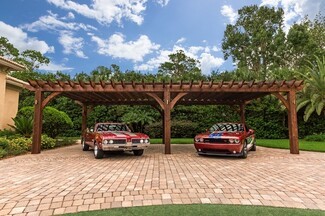 Pergola Arched Braces and Heavy Timber Luxury Carport