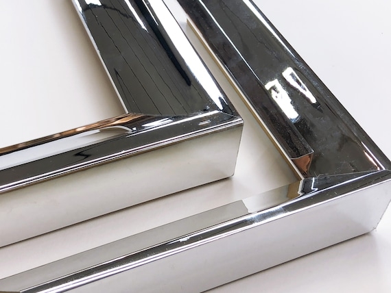 Picture Frame Deep Profile Chrome Mirror Finish Decor