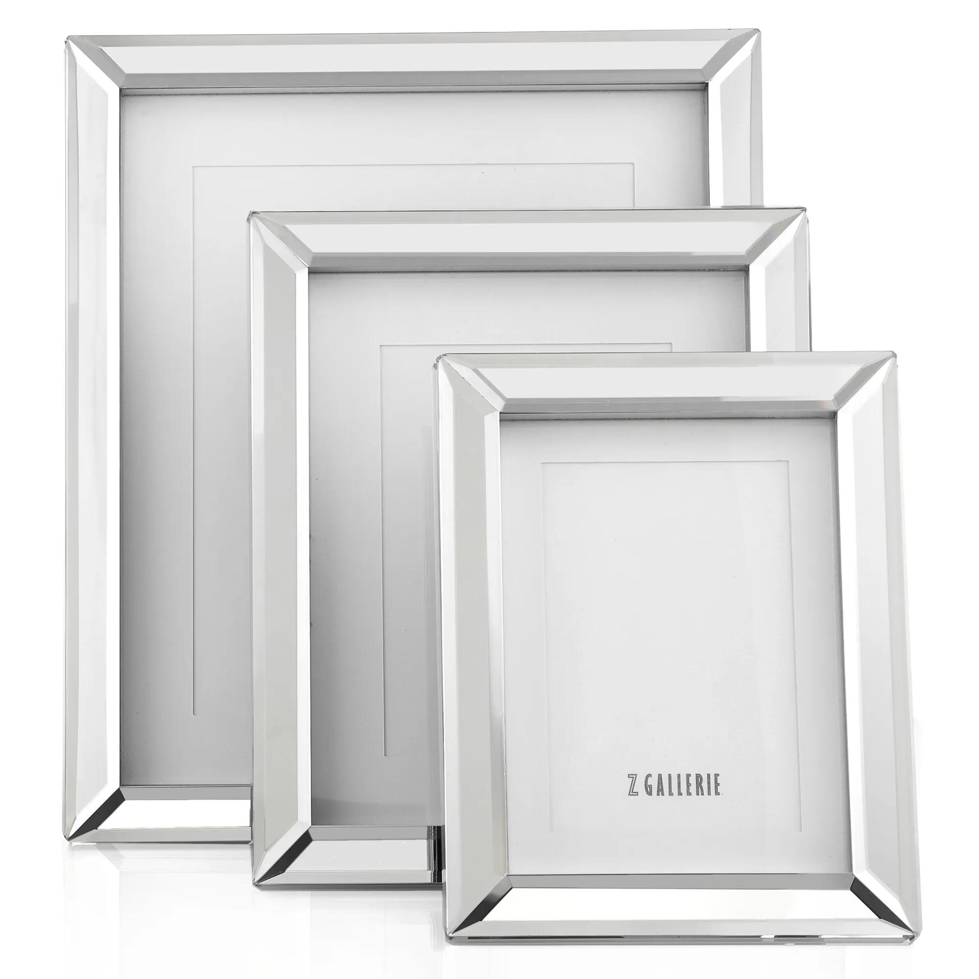 Picture Frame Tiered Sizing Beveled Broadway Mirror Glass