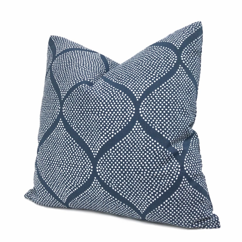 Pillow Cover: Woven Ogee Dots Motif Printed Fabric