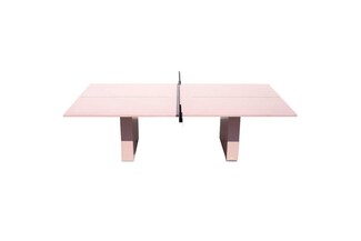 Ping Pong Table in Dusty Rose Concrete and Multifunctional Art
