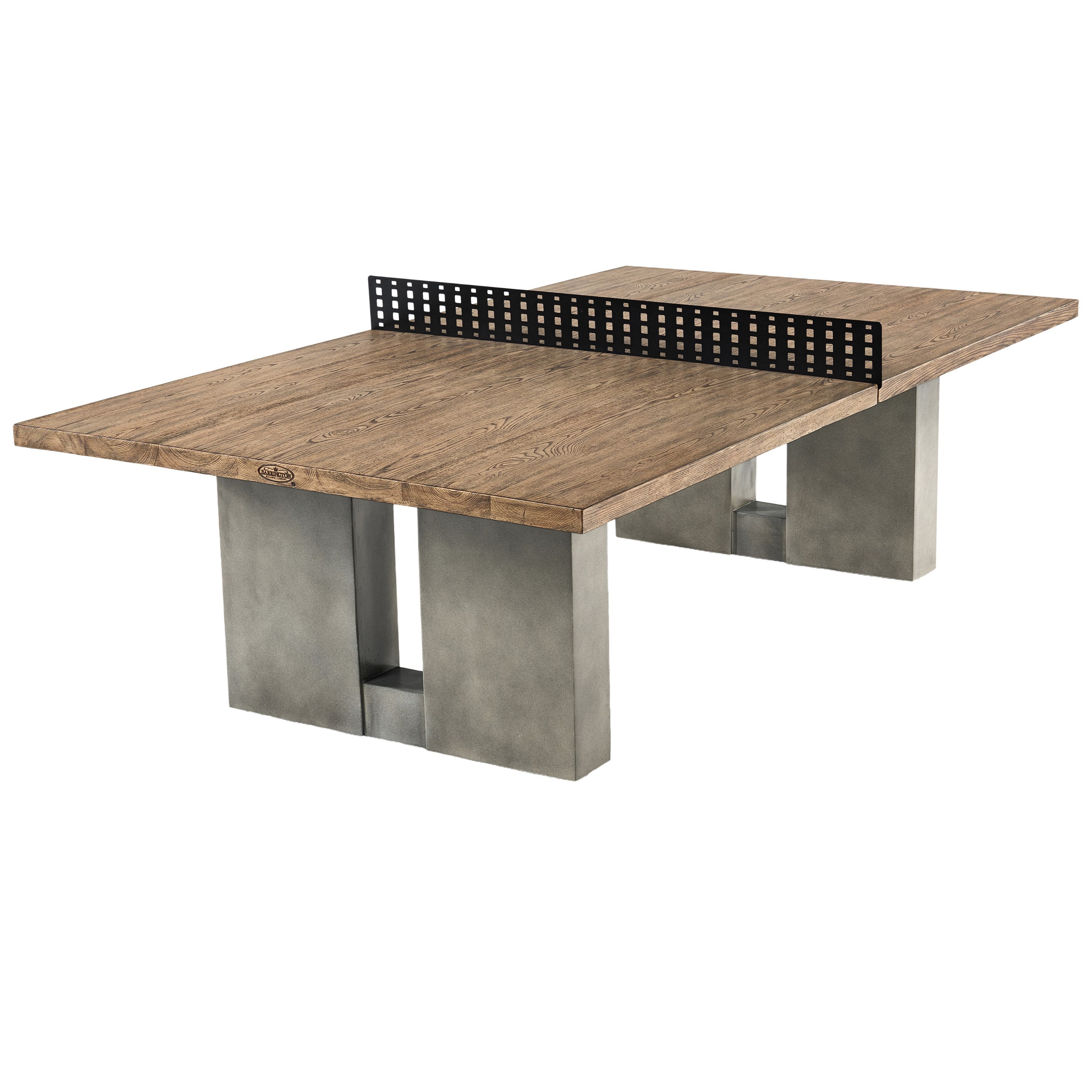 Ping Pong Table Made With Concrete Style Base and Wood