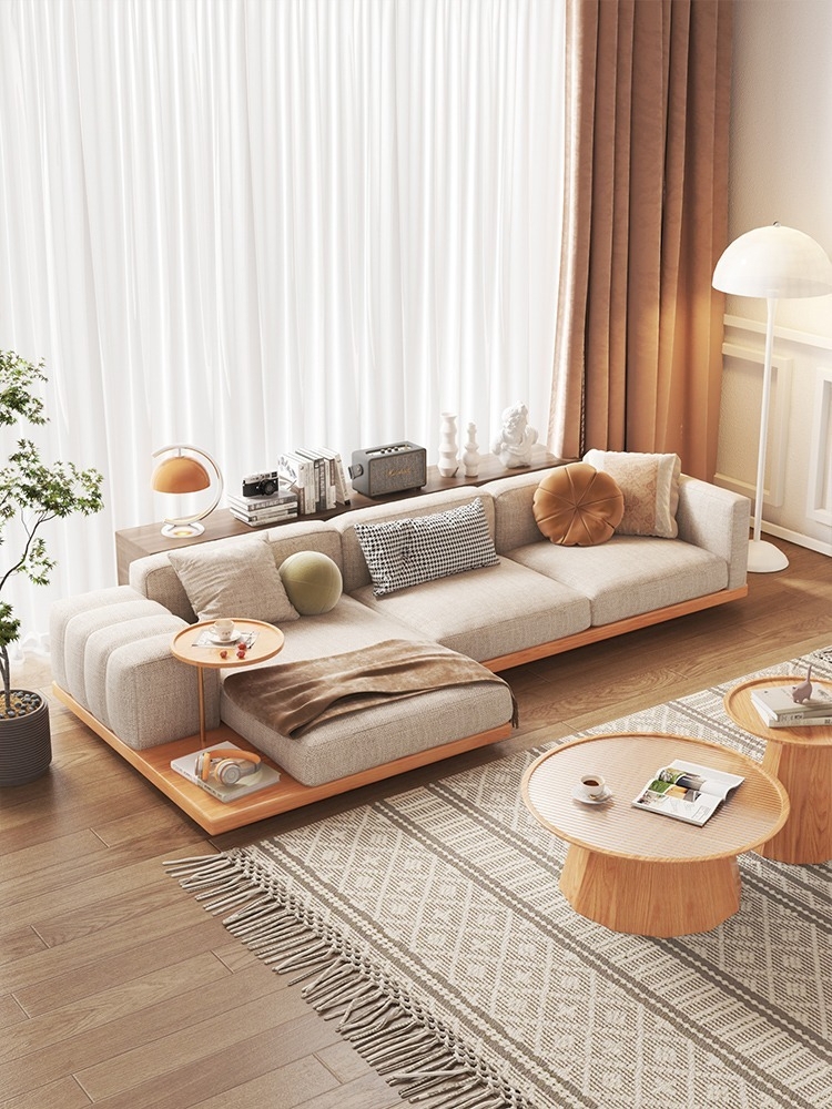 Platform Sofa: Floor Standing Platform Honey Oak Base