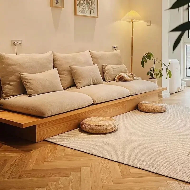 Platform Sofa: Oversized Cushions Modern Zen Furniture