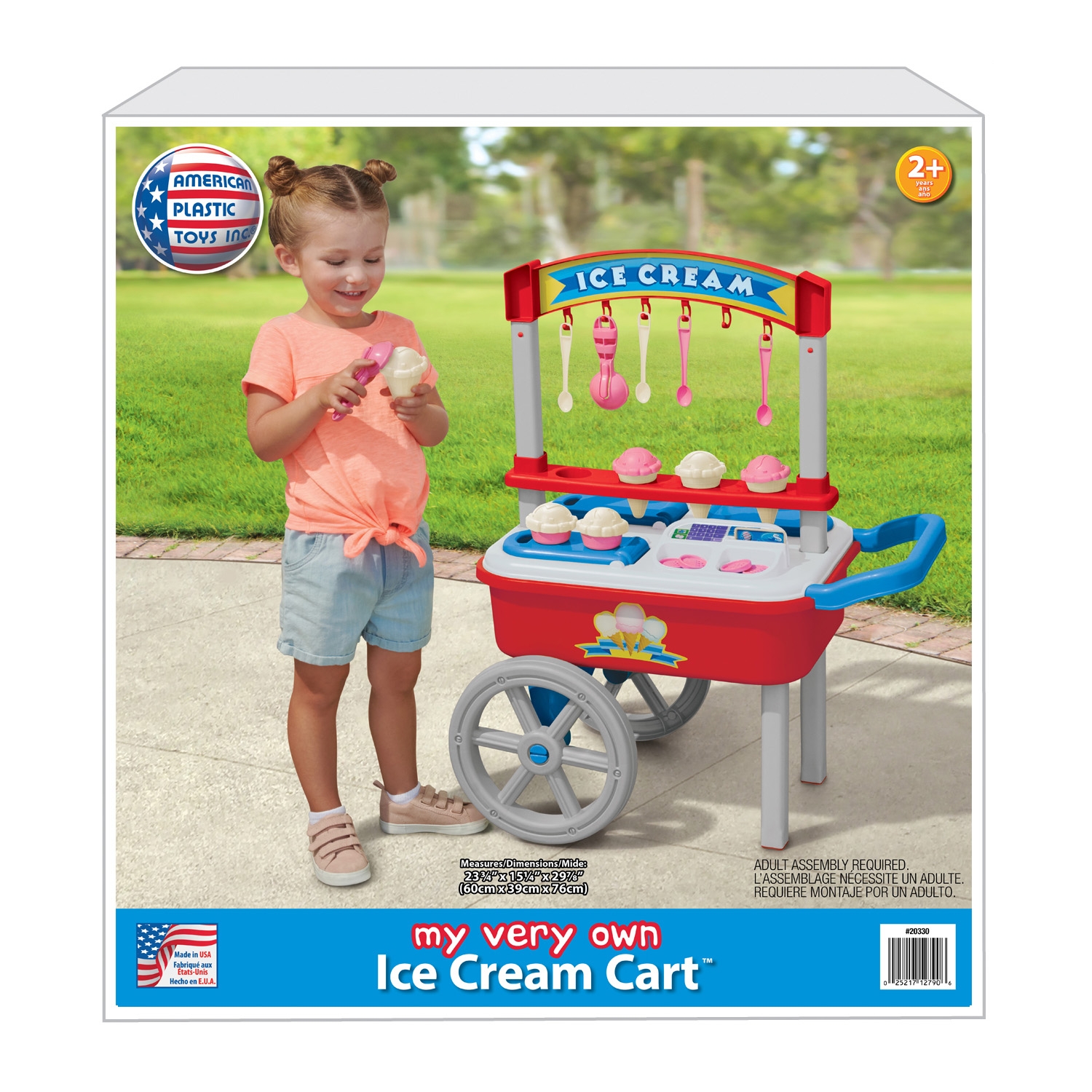 Play Kitchen Cart: Hanging Utensil Rack and Mobile Stand