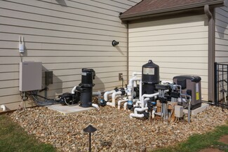 Pool Equipment: Gravel Bed PVC Piping Filter Enclosure