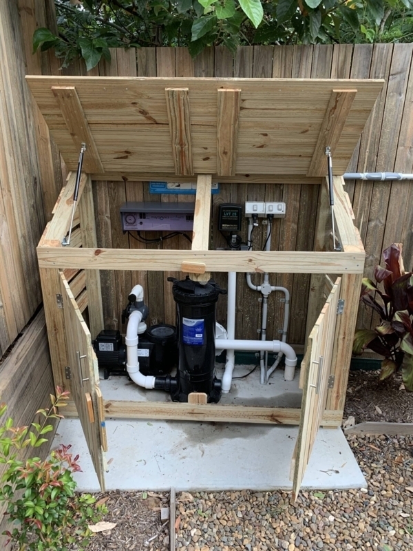 Pool Pump Enclosure: Dual Access Timber Equipment Shed