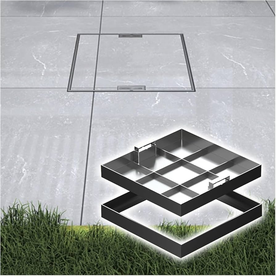 Recessed Manhole Cover Hidden Handles Invisible Septic Cover