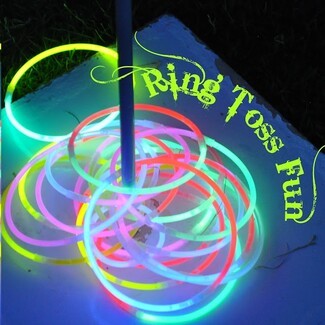 Ring Toss Game: Luminescent Rings for Night Game Activities