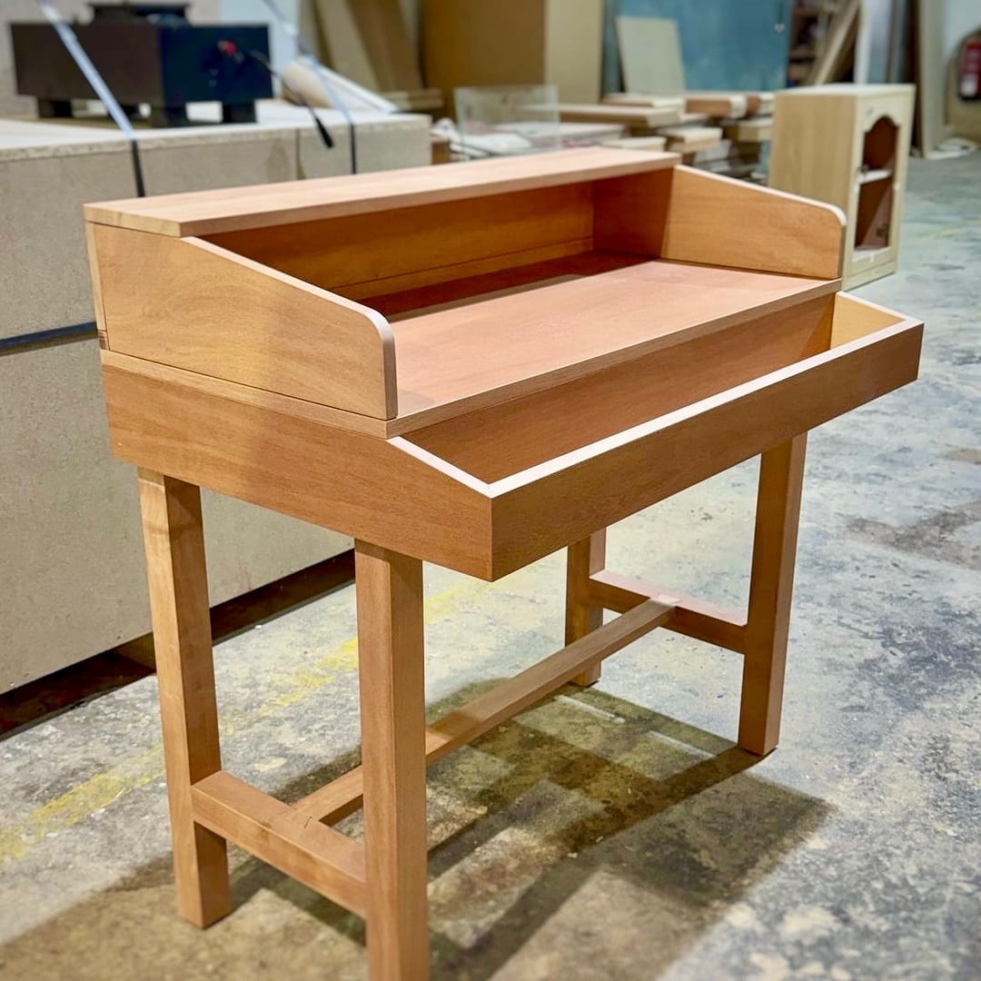 Rolling Table Tiered Worktop Wooden Craft Station