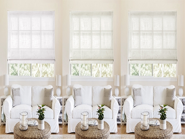 Roman Shade: Linen Roman Shade Ideas Neutral Tonal Options
