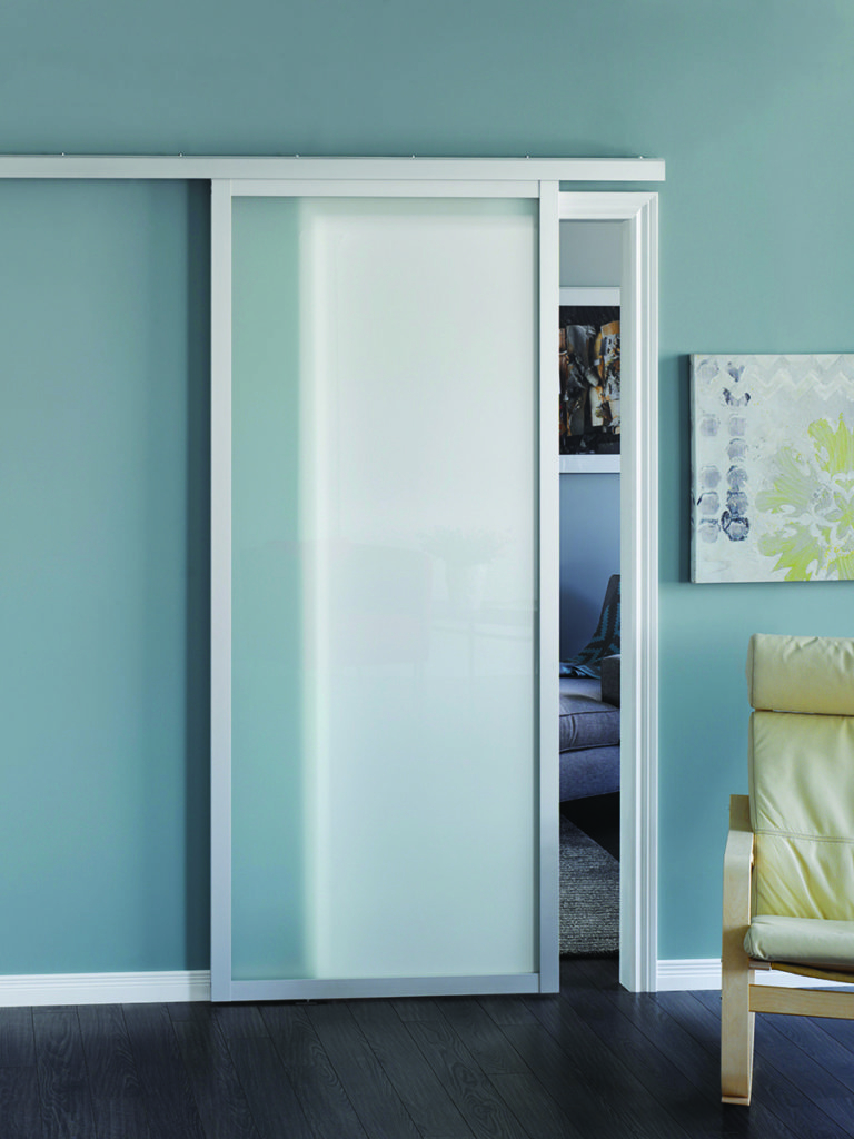 Room Divider Silver Metal Frame Clear Glass Partition