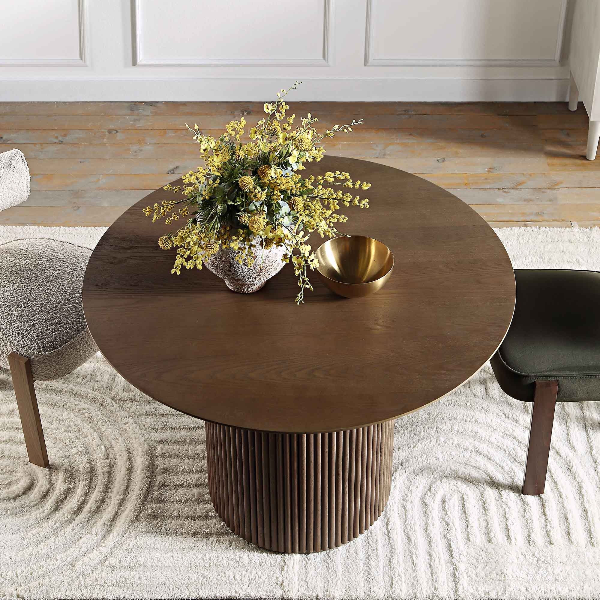 Round Oak Dining Table