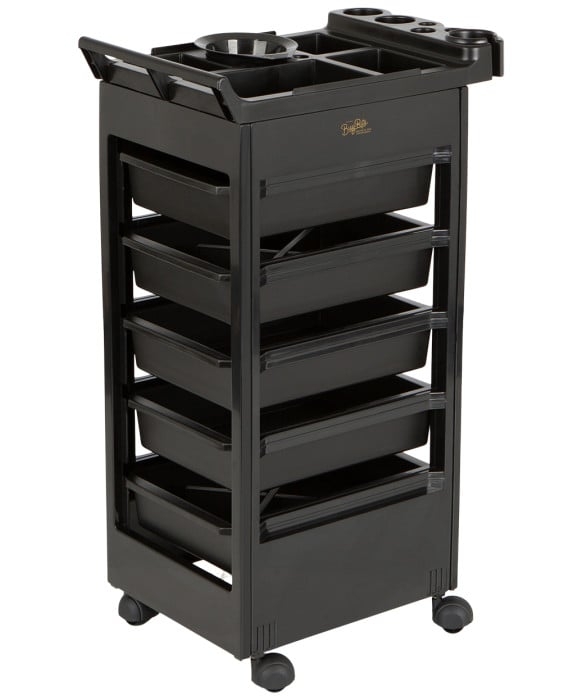 Salon Cart Five Tiered Bins and Mobile Beauty Station