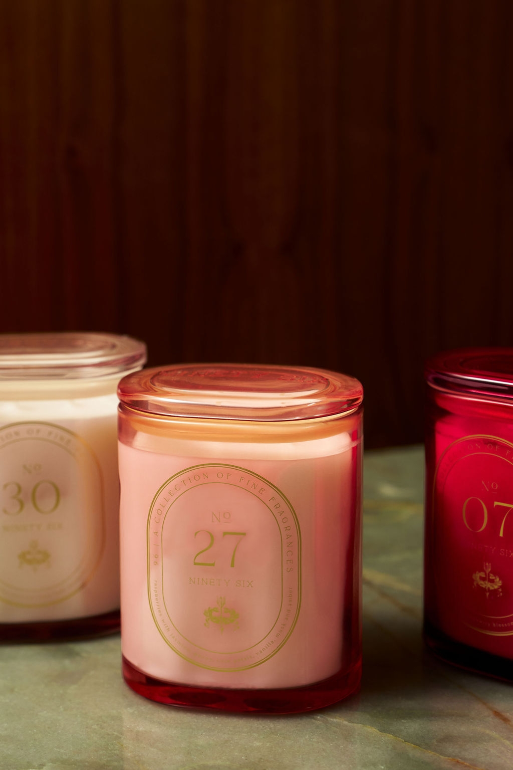Scented Candle Gold Foil Numbered Labels Scent Collection