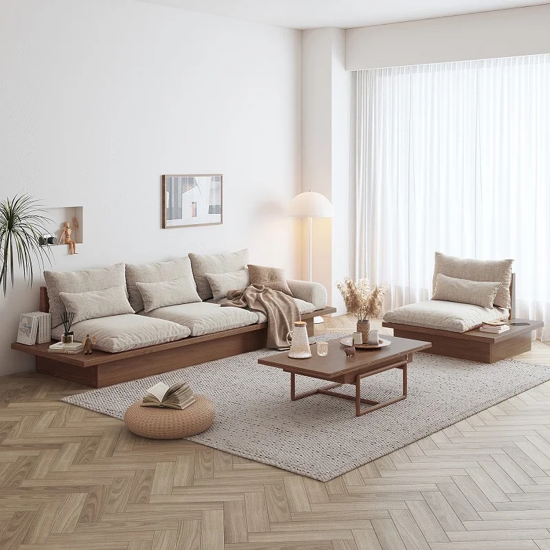 Sectional Sofa: Integrated Side Table Japanese Style