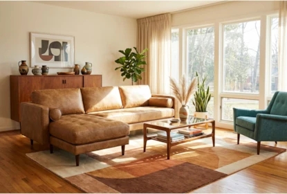 Sectional Sofa Left Arm Facing Chaise Mid-Century Modern