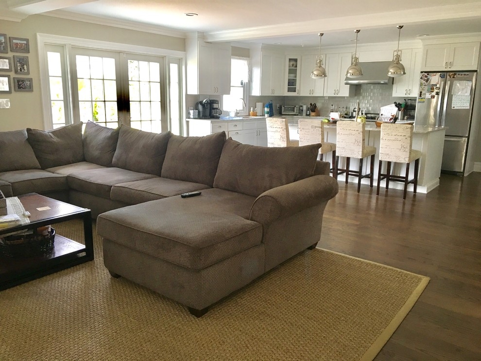 Sectional Sofa Neutral Styling Oversized Chaise End Seating Set