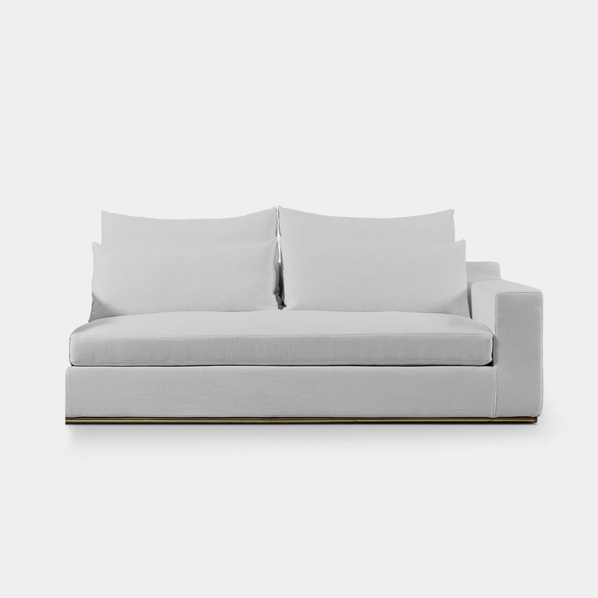 Sectional Sofa Piece Layered Cushions Right Arm Sectional