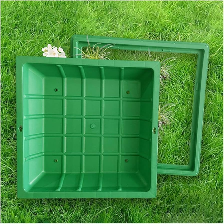 Septic Tank Cover Grass Green Resin Septic Cover Base
