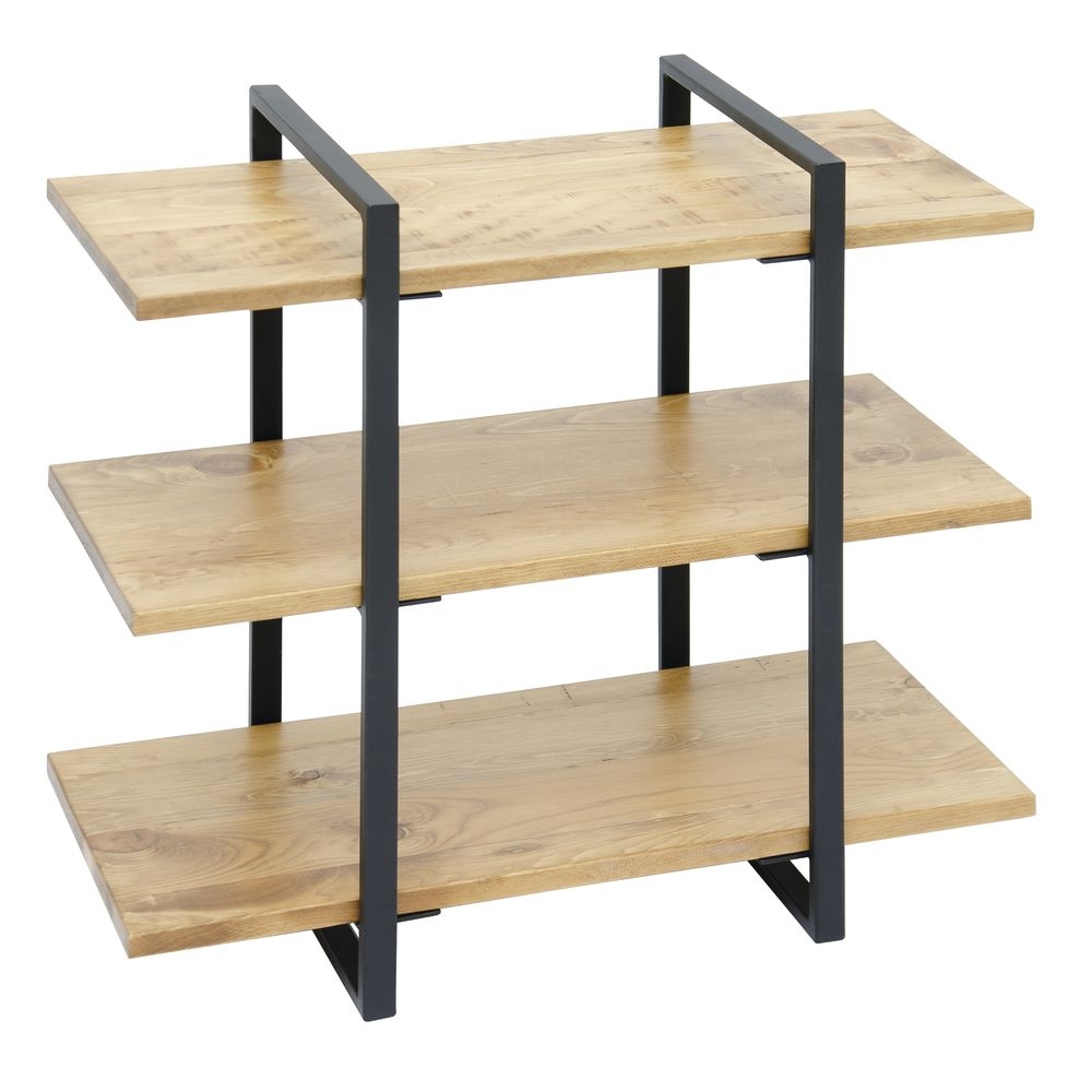 Shelf Riser Rustic Tabletop Organizer with Cantilevered Ends