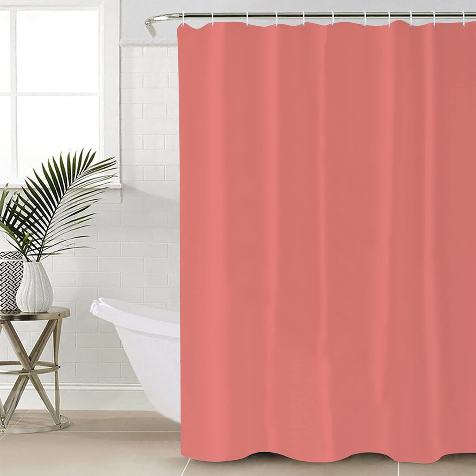 Shower Curtain Solid Fabric Modern Bathroom Decor Style